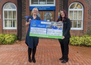 Fiona Hansford, Weldmar Hospicecare, and Pippa Aaron, Metro Rod Dorset & Portsmouth